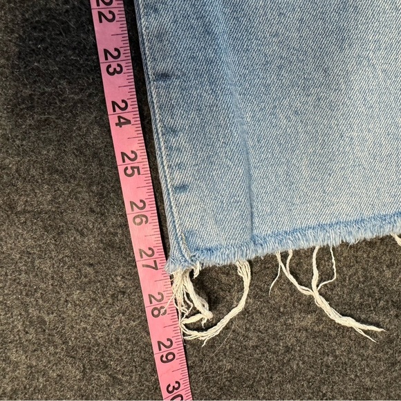 Frame Le High Straight Ankle jeans 27 Light Wash raw hem - Picture 4 of 7